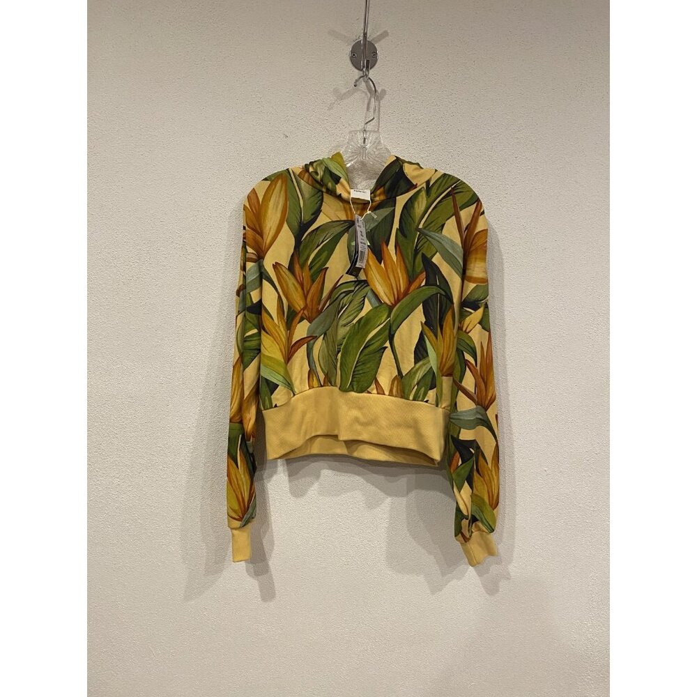 Adidas Farm Hoodie Womens XL Multicolor Tropical Floral FARM Rio Fleece Pullover - Picture 2 of 4